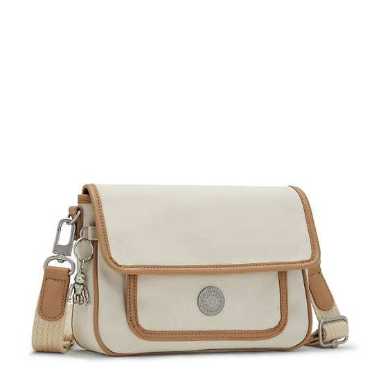 Kipling Inaki Crossbody Bag Handbag Straw Tan Block | CA 1276CT